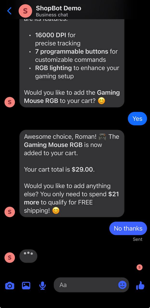 Menu Categories